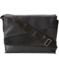 Leather Block Crocodile Mens Leather Briefcase Bag , Black Fashion Shoulder Bags